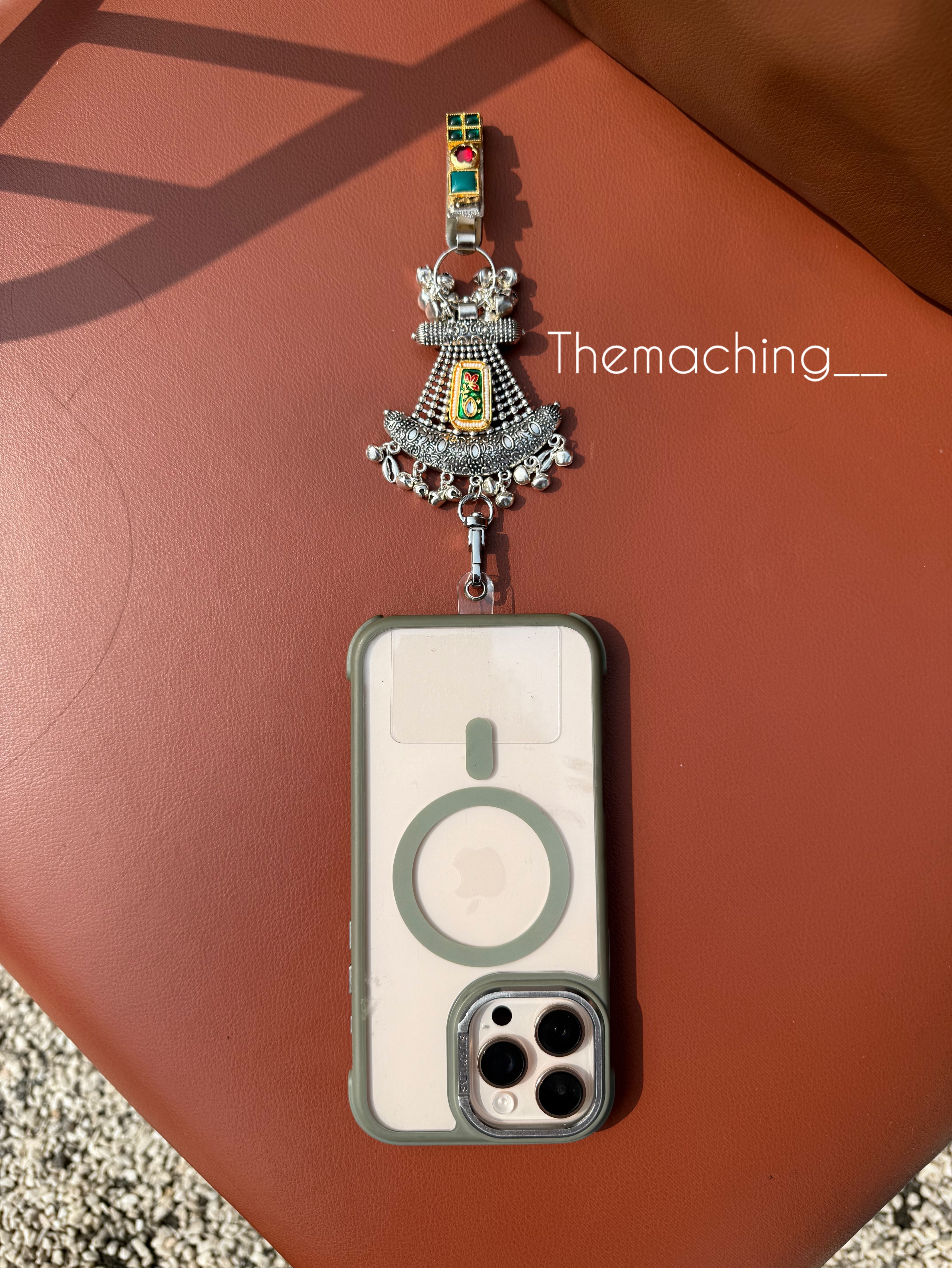 Silver Waist Juda with Stylish Pendant for Women | Durable Daily Use Hanging Chain for Mobile, Card Holder & Accessories