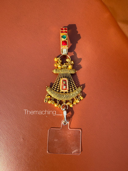 Trendy Metal Chain Lanyard with Stylish Pendant for Women | Durable Daily Use Hanging Chain for Mobile, Card Holder & Accessories