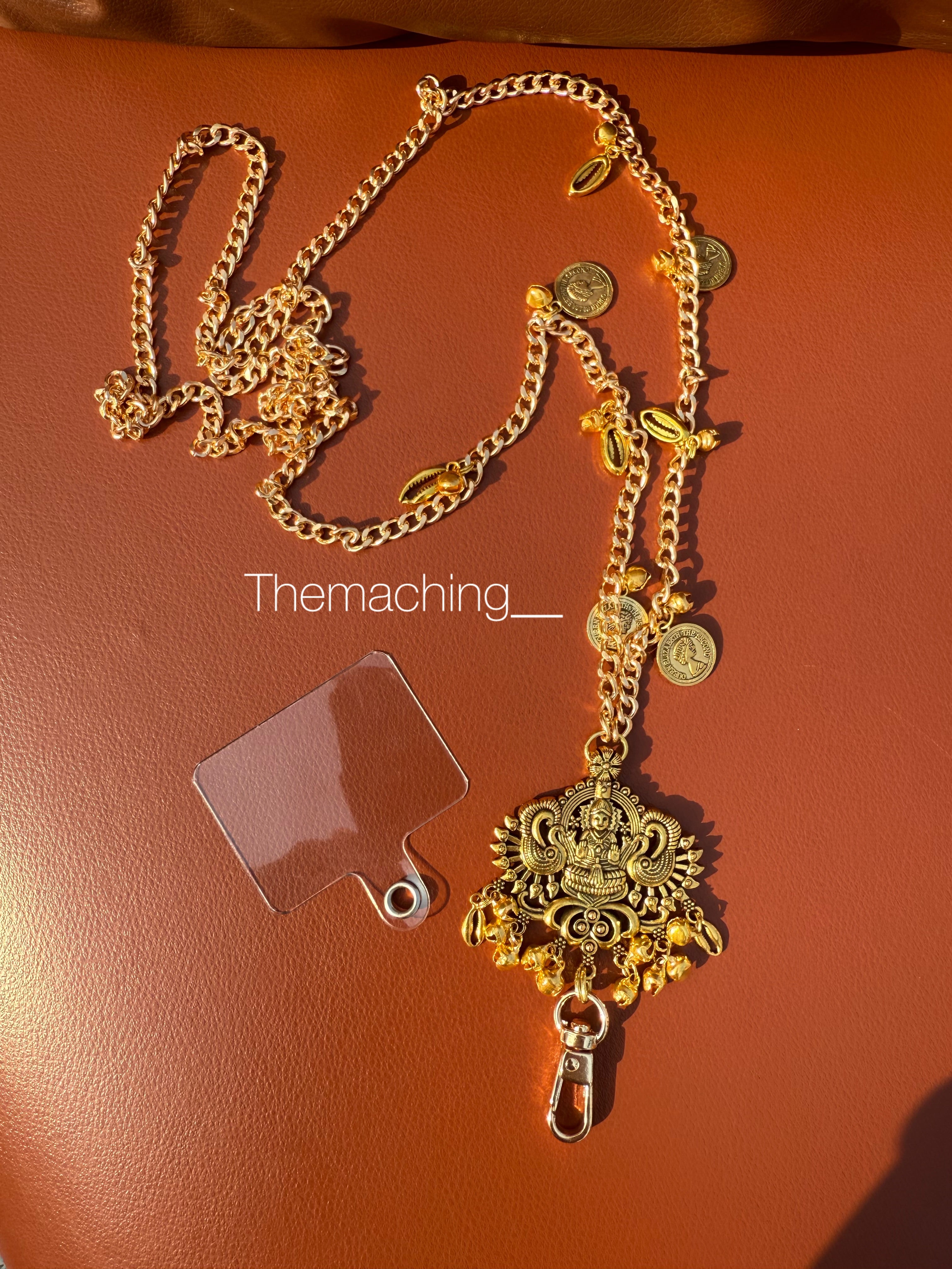 Trendy Metal Chain Lanyard with Stylish Pendant for Women | Durable Daily Use Hanging Chain for Mobile, Card Holder & Accessories