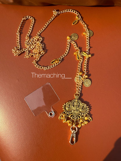 Trendy Metal Chain Lanyard with Stylish Pendant for Women | Durable Daily Use Hanging Chain for Mobile, Card Holder & Accessories