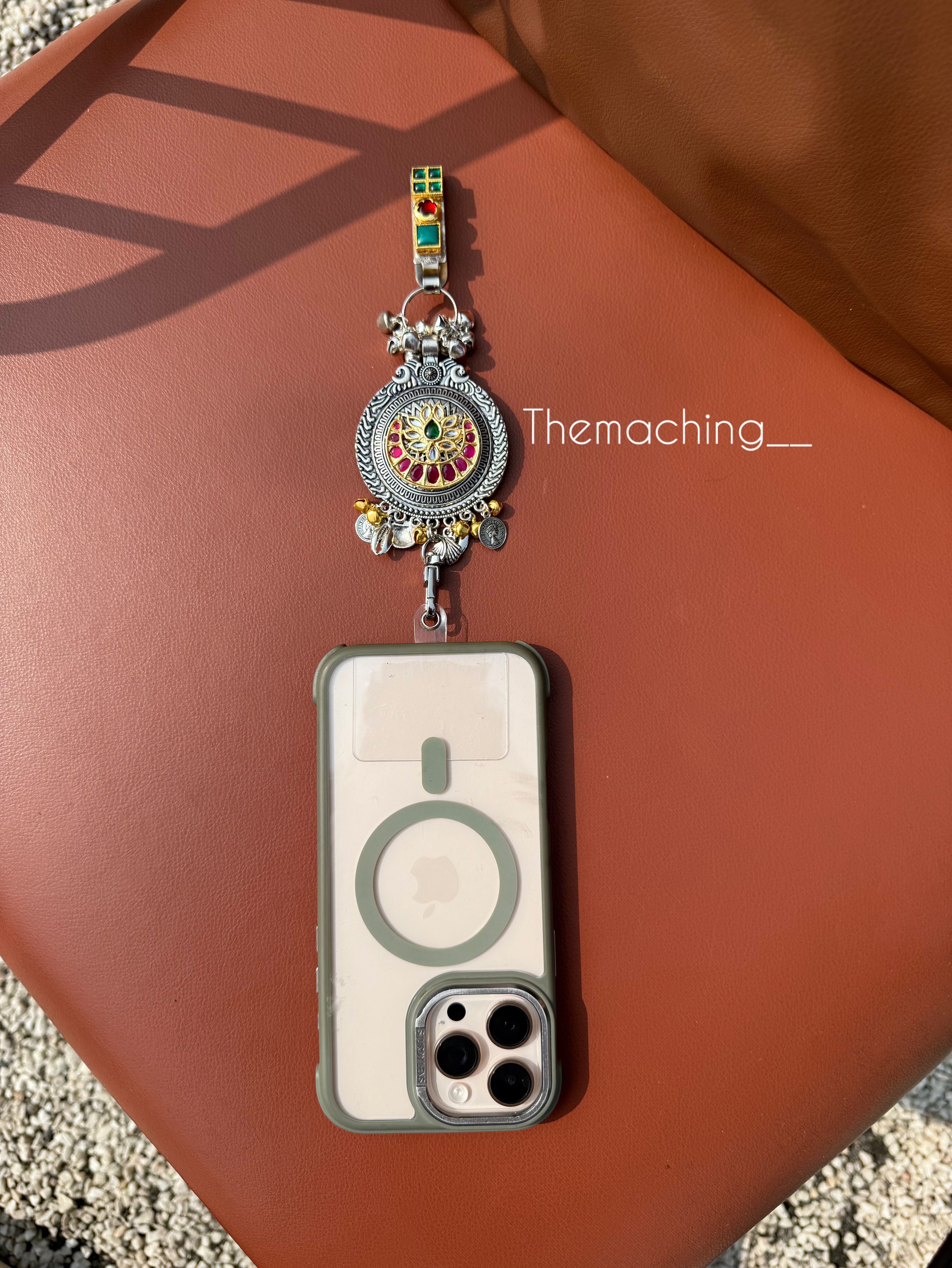 Silver Waist Juda with Stylish Pendant for Women | Durable Daily Use Hanging Chain for Mobile, Card Holder & Accessories