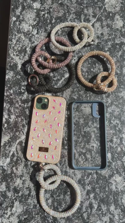 Gold And Silver Mobile Bangle